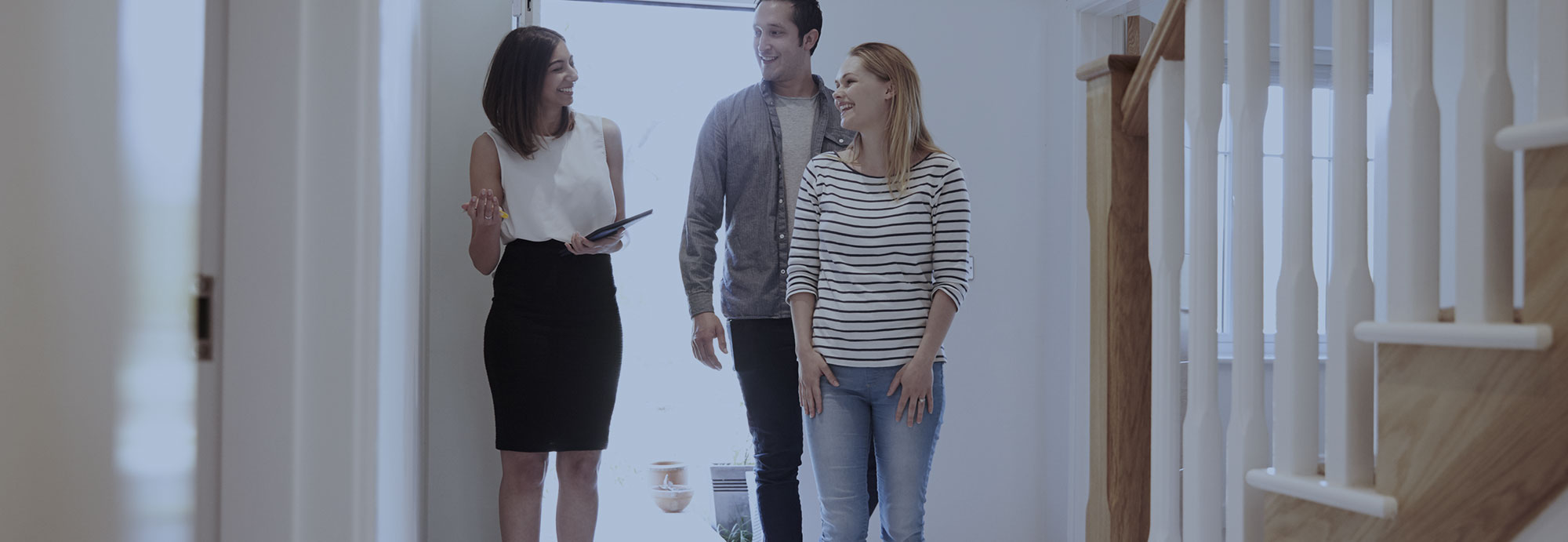 A female real estate agent